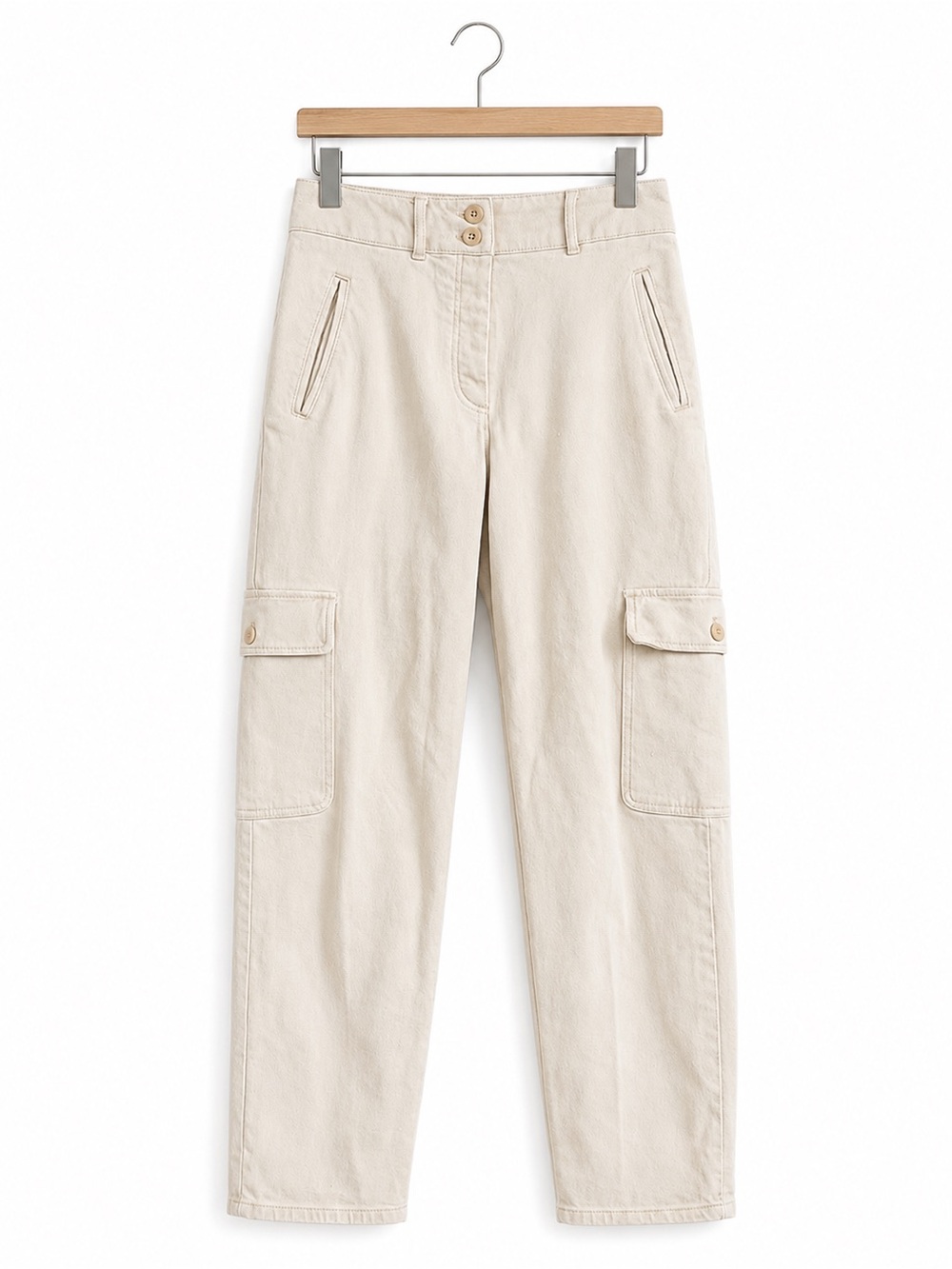 Wilfred Free Aritzia Cream Utility Cargo Pants Size 2